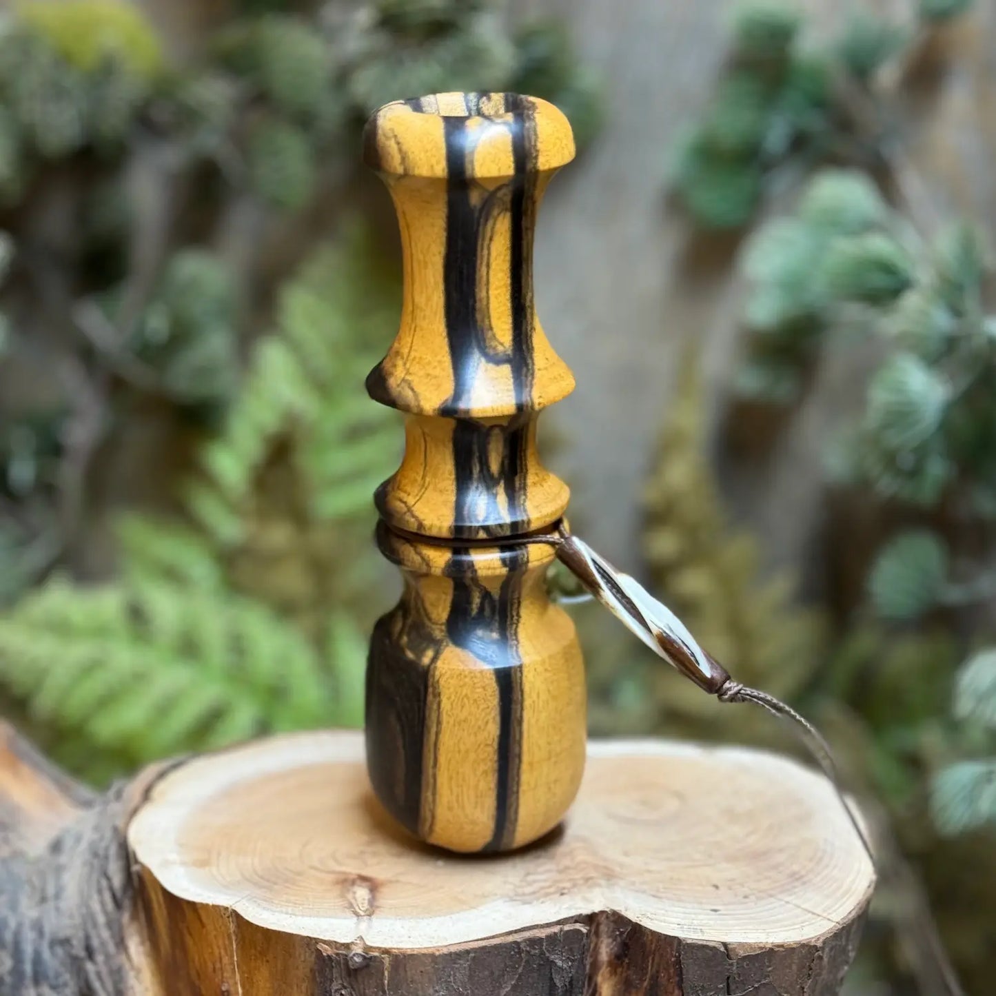 Black & White Ebony Owl Hooter