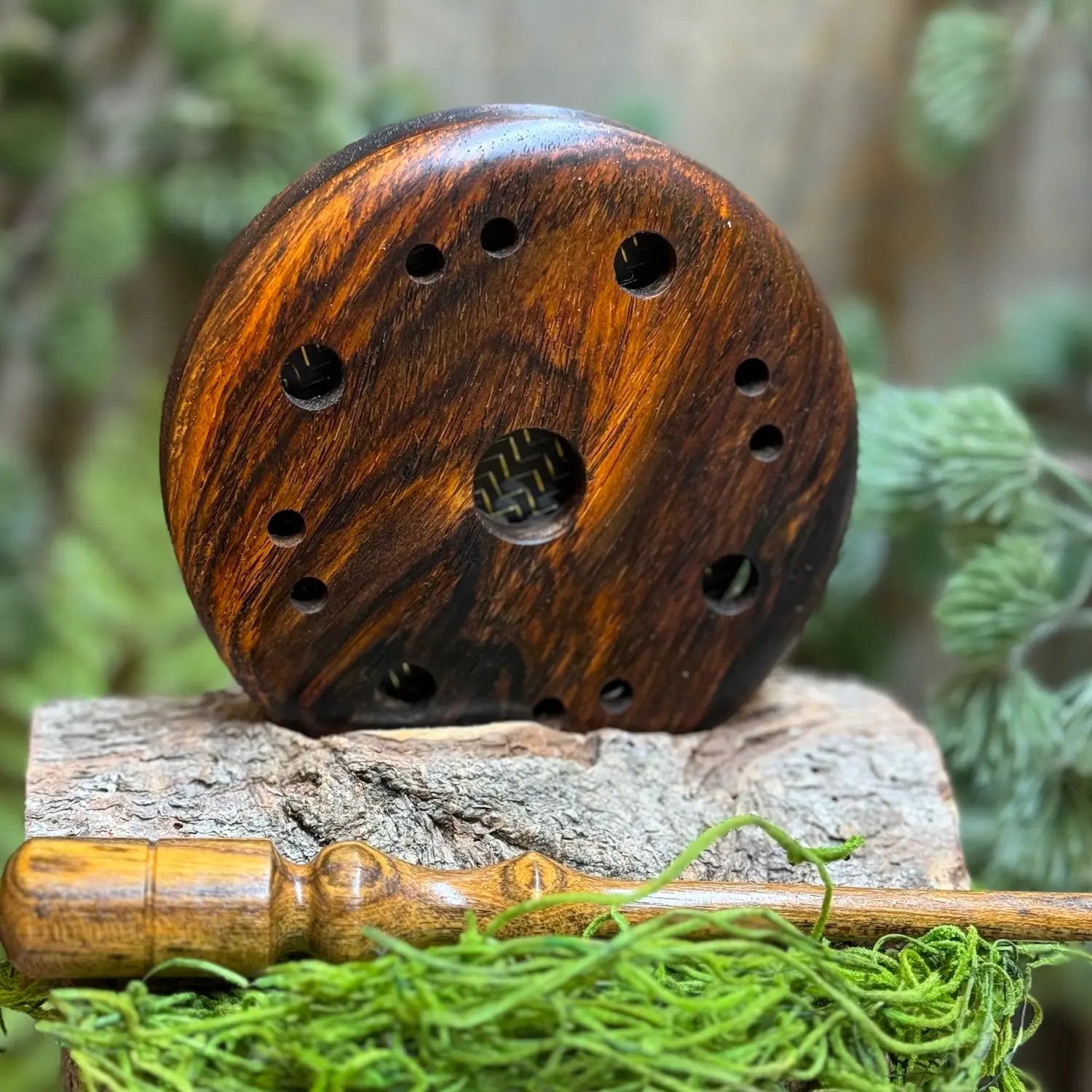 Cocobolo Turkey Call with lighter tone black locust striker in foreground