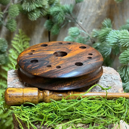 Cocobolo Turkey Call with lighter tone black locust striker in foreground