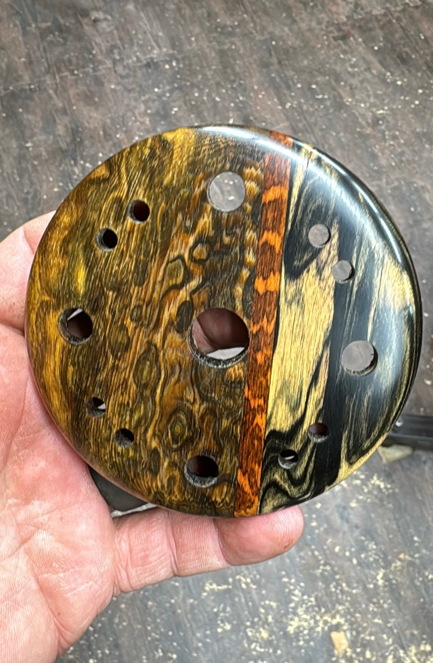 Brazilian Blackheart, Snakewood, & Black & White Ebony