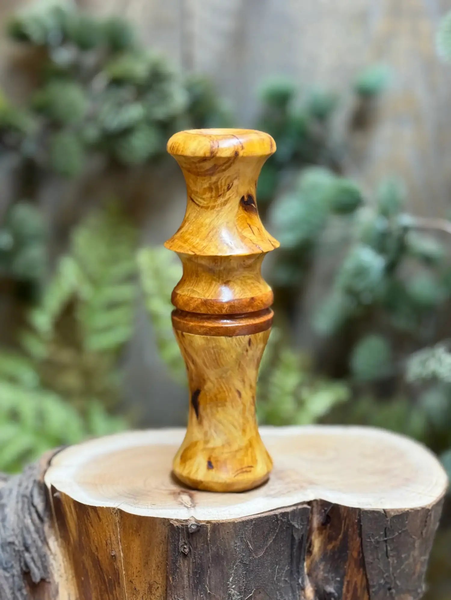 Yellow Cedar Burl Short Reed Goose Call