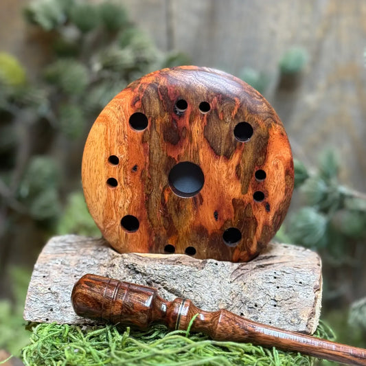 Asian Mahogany Burl Turkey Call - Gray Slate