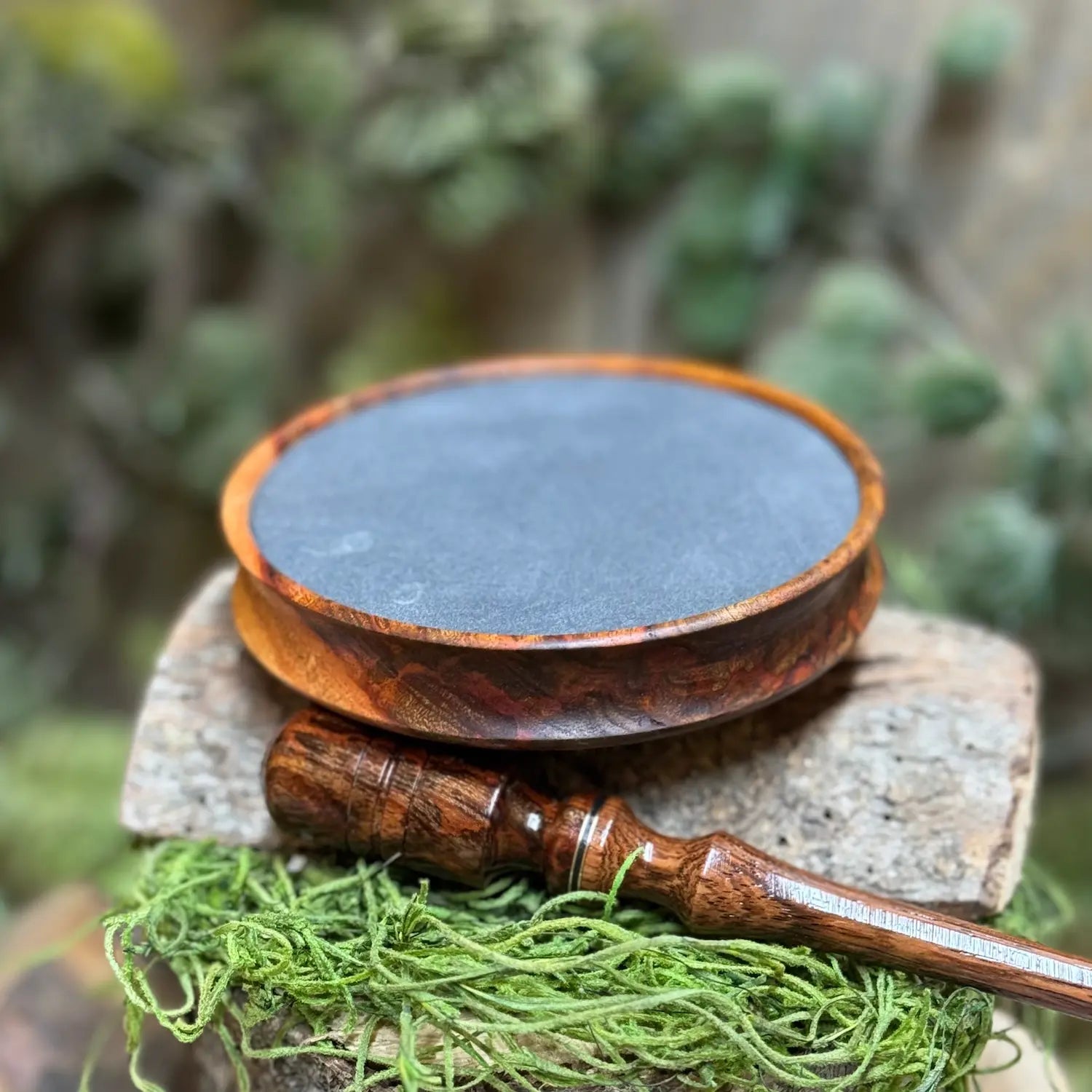 Asian Mahogany Burl Turkey Call - Gray Slate