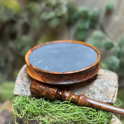 Asian Mahogany Burl Turkey Call - Gray Slate