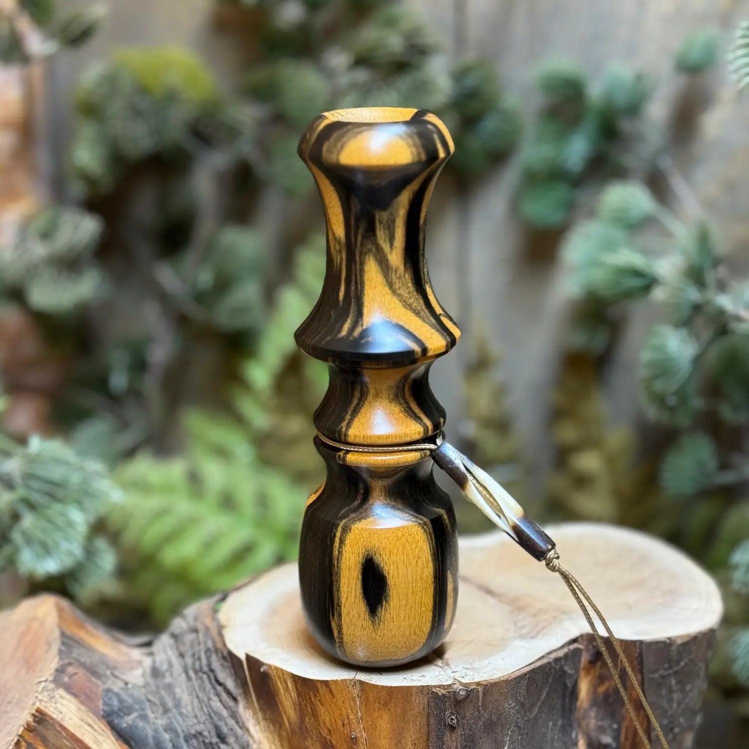 Black & White Ebony Owl Hooter