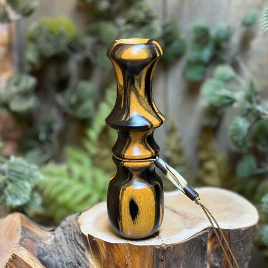 Black & White Ebony Owl Hooter
