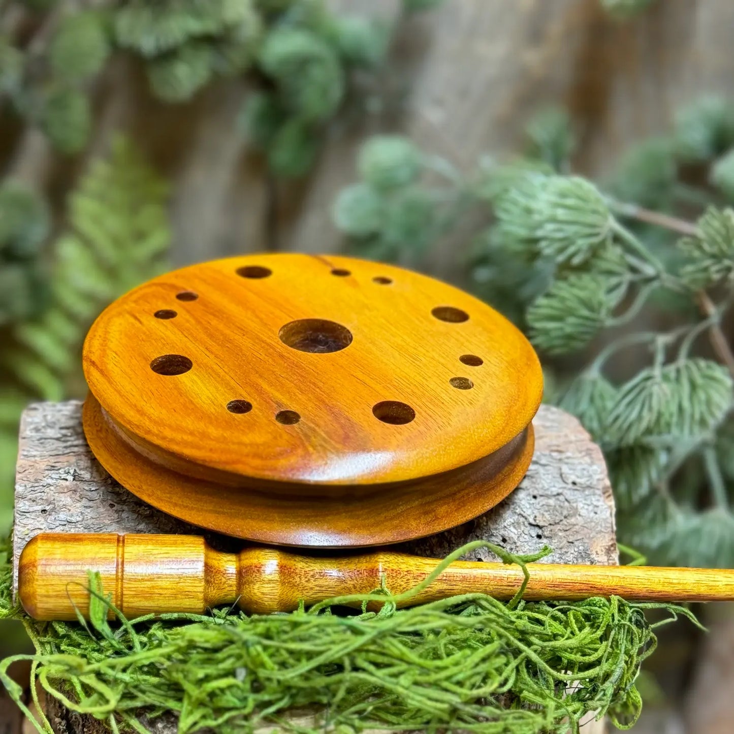 bright yellow and orange toned Canarywood Turkey Call with matching striker