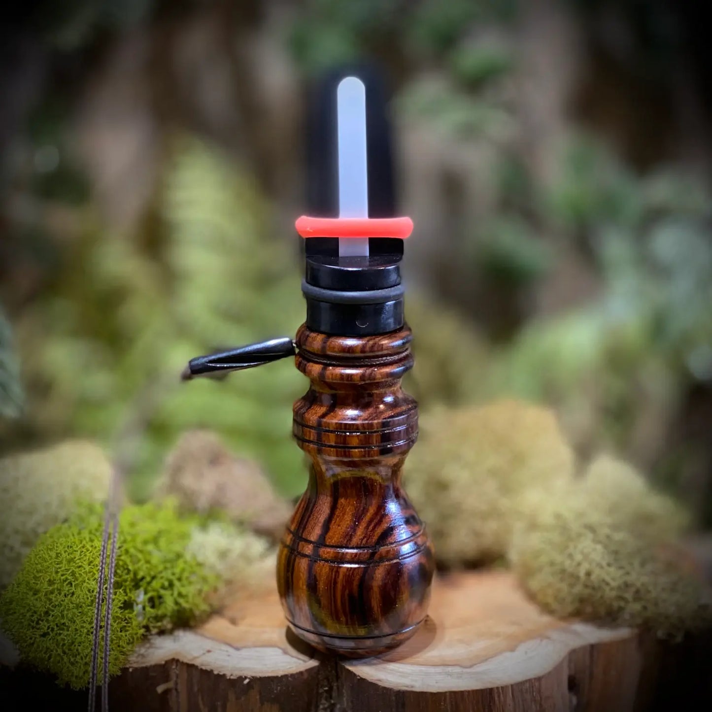 Cocobolo Root Cow Elk Call with open reed