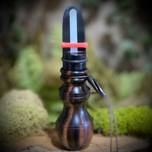 Dark Macassar Ebony Wood Cow Elk Call