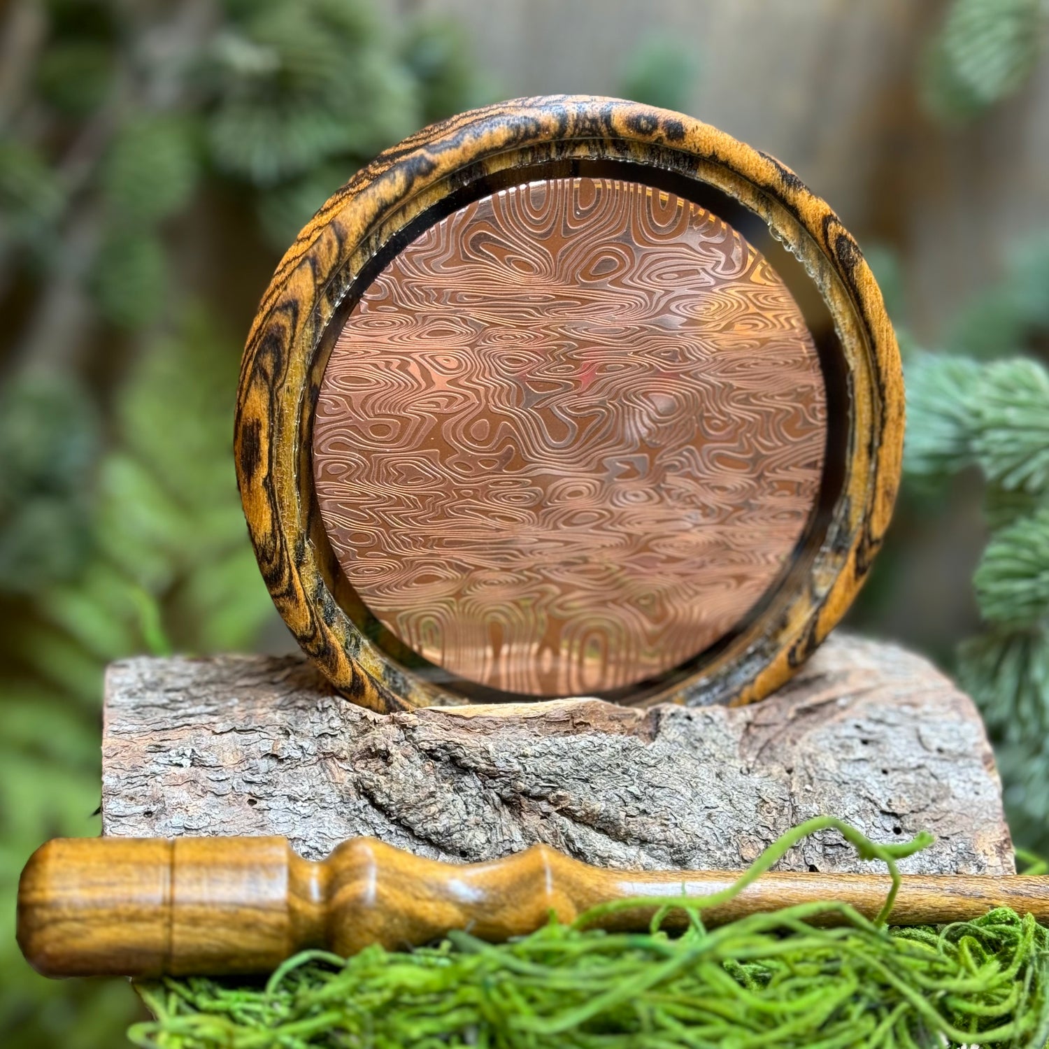 Bocote Turkey Call - Damascus Copper