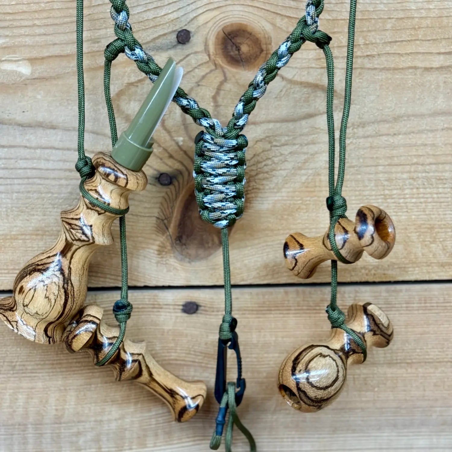 Zebrawood Predator Call Set with Lanyard