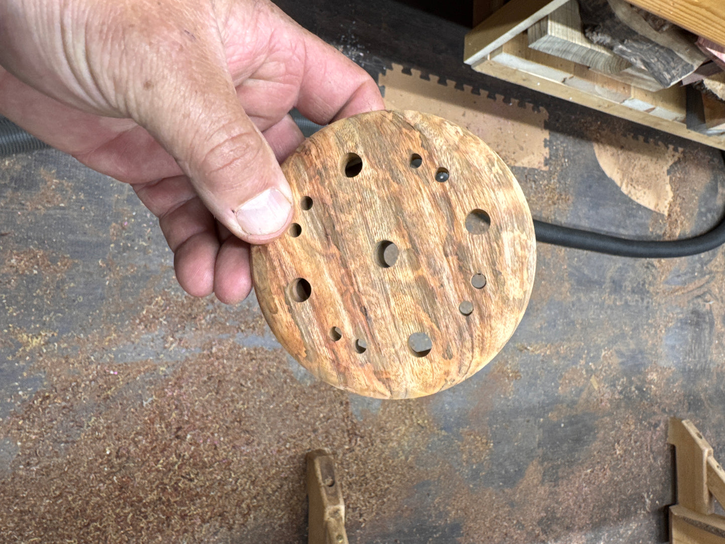 Custom SaleMahogany Burl Pot