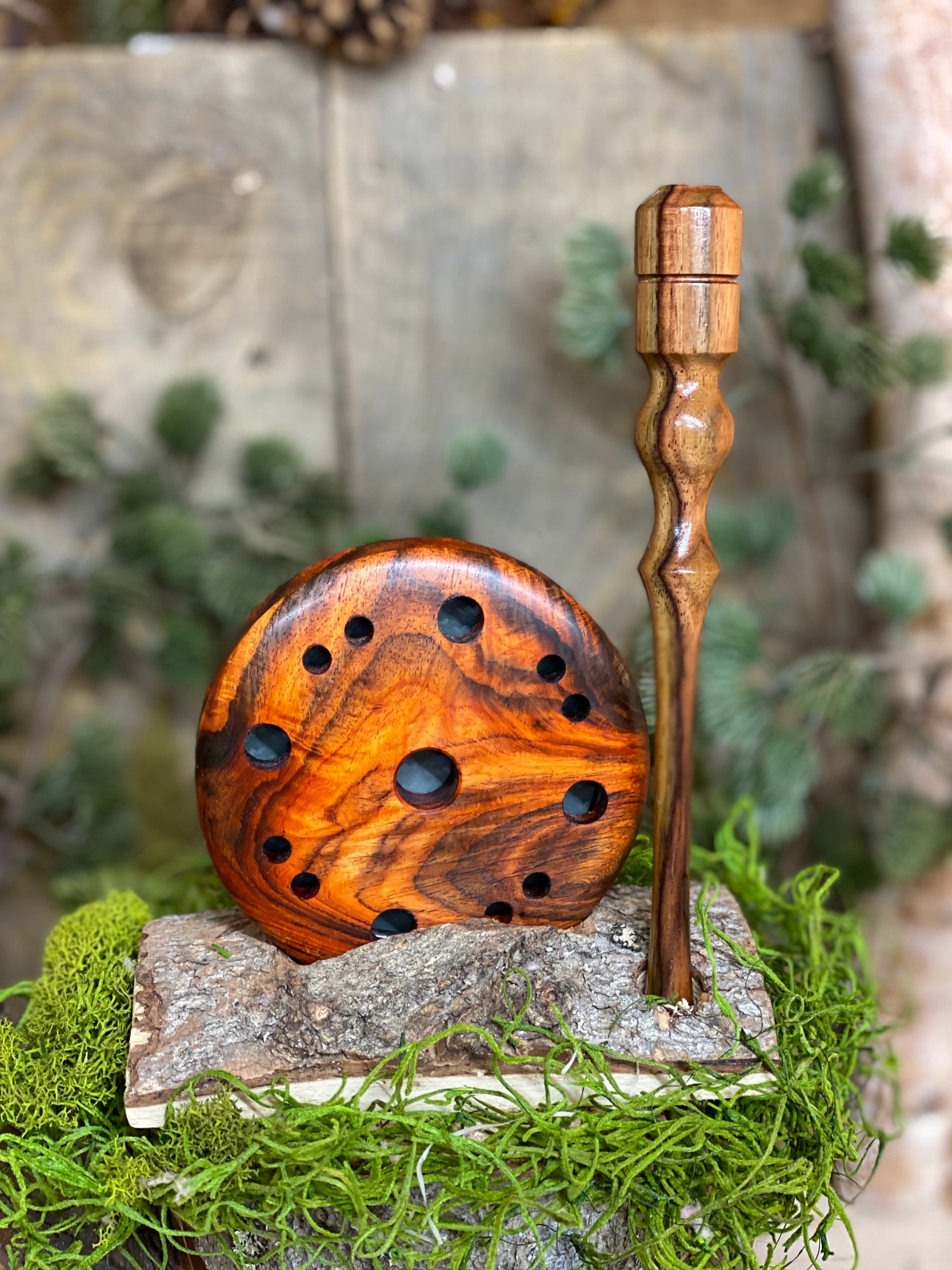 Siamese Rosewood Pot Call and Flamed Osage Striker