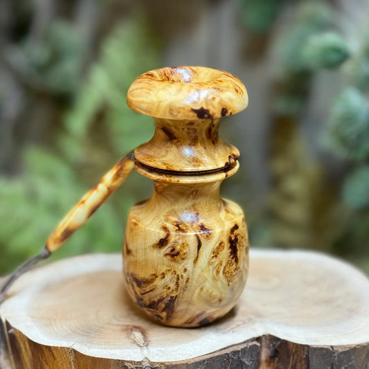 Gorgeous Premium Yellow Cedar Burl Blacktail Bleat with outstanding figuring in the burls