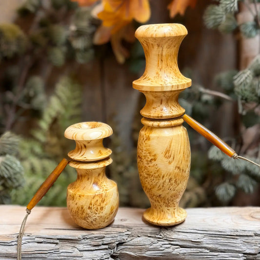 Yellow Cedar Burl Blacktail Set - Grunt & Bleat